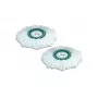 LEIFHEIT Clean Twist Disc Mop set di ricambio, 2 teste in microfibra, bianco
