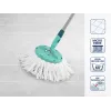 LEIFHEIT Clean Twist Disc Mop set di ricambio, 2 teste in microfibra, bianco