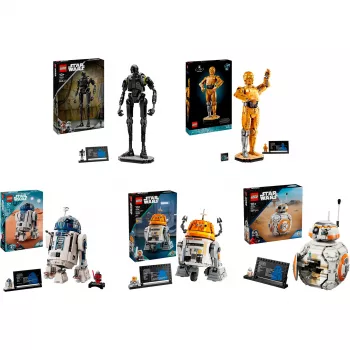 LEGO Star Wars Droid Bundle (BB-8, R2-D2, BB-9E) droidi robot controllati da app