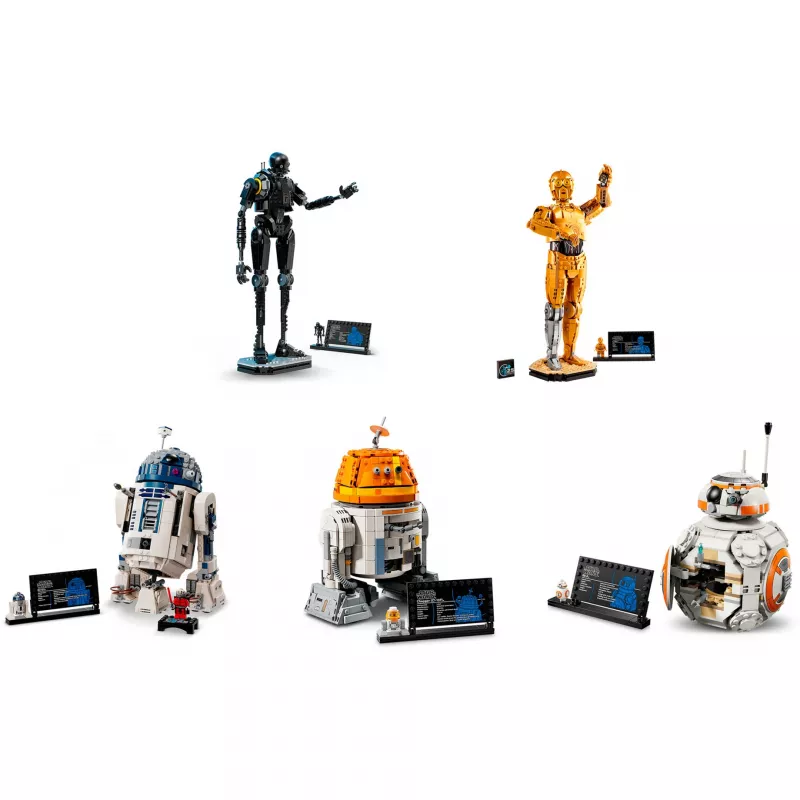 LEGO Star Wars Droid Bundle (BB-8, R2-D2, BB-9E) droidi robot controllati da app