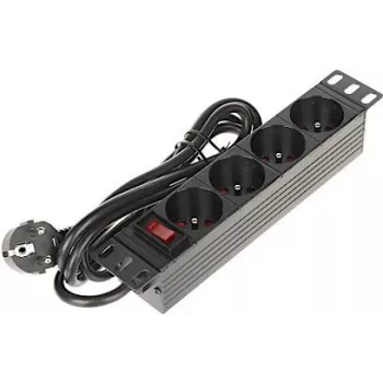 DELTA PD-4/R10 ciabatta multipresa 4 prese con cavo 10m, nero
