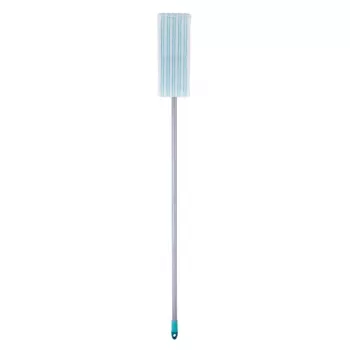 LEIFHEIT POWER CLEAN M Micro Duo mocio piatto con manico telescopico, 33cm, verde/bianco/grigio