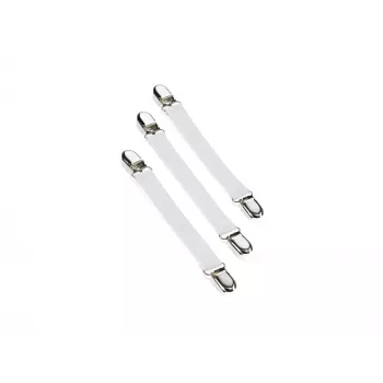 LEIFHEIT fissaggi per copertura asse da stiro (set da 4, bianco, elastici con clip)