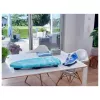 LEIFHEIT Air Board Table Compact asse da stiro 70x30 cm, Thermo-Reflect, pieghevole, blu/bianco