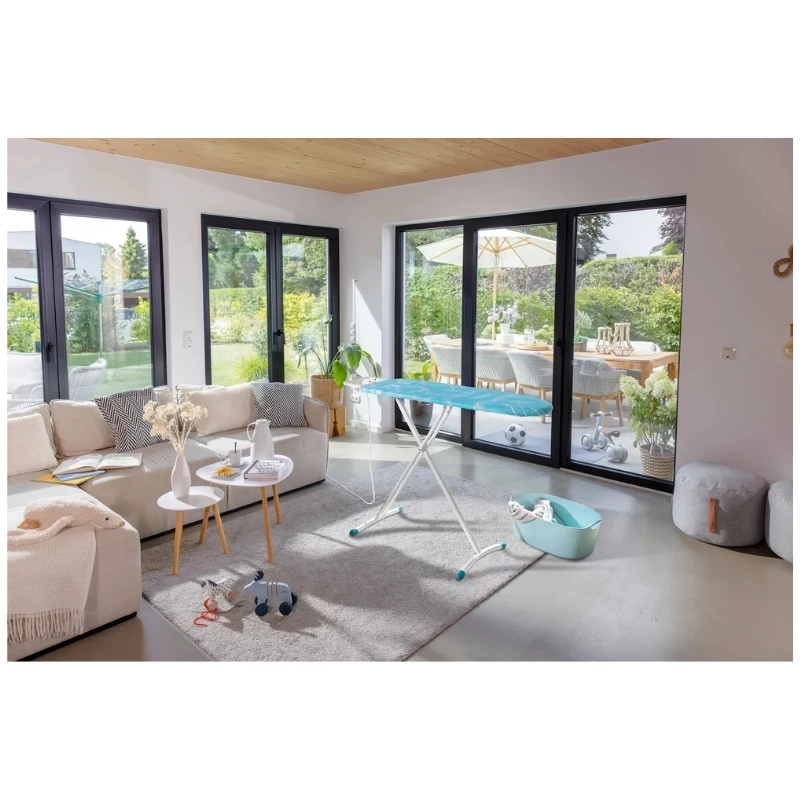 LEIFHEIT Air Board M Solid Plus asse da stiro 120x38cm con copertura Thermo-Reflect