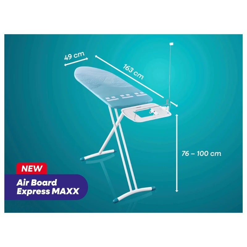 LEIFHEIT Air Board Express L Maxx Solid asse da stiro 130x45cm Thermo-Reflect