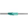 LEIFHEIT Clean Twist set spin-mop con secchio – mocio piatto in microfibra, manico telescopico, testa 33 cm, secchio 20 L, turchese/grigio