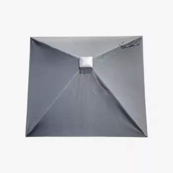 LEIFHEIT Roof LinoProtect 400 stendibiancheria rotativo con tettoia protettiva, 40 m di stenditura, 4 fili, telaio in alluminio, argento/grigio