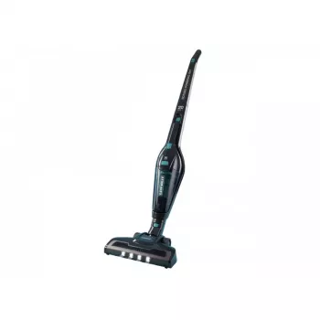 LEIFHEIT RotaroPowerVac 2in1 20V aspirabriciole a bastone senza fili con unità a mano, 40 minuti di autonomia, motore brushless, luci LED, senza sacchetto, contenitore polvere 0,45L, filtro HEPA, bianco