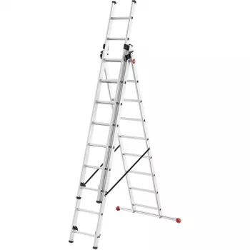 HAILO ProfiStep Combi scala in alluminio 3x9 gradini