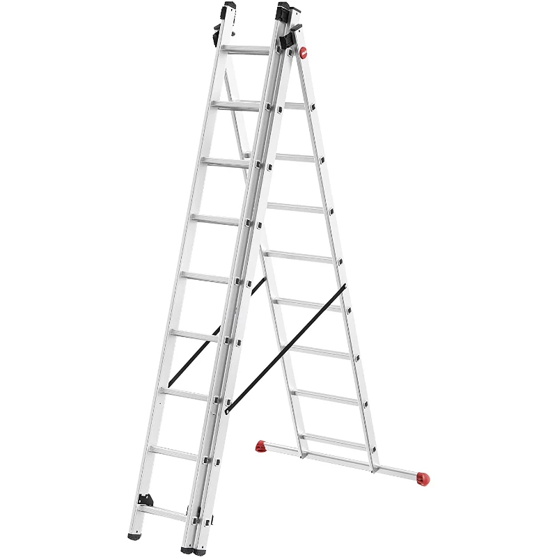 HAILO ProfiStep Combi scala in alluminio 3x9 gradini