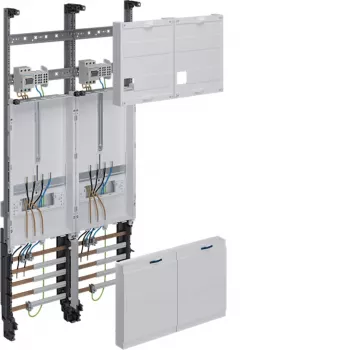 Hager ZK32P3KT quadro contatori completo, trifase, 2 posti contatore, 1050x500mm, con interruttore generale