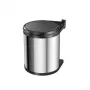 HAILO Compact-Box M 15L cestino con pedale in acciaio inox con coperchio soft-close