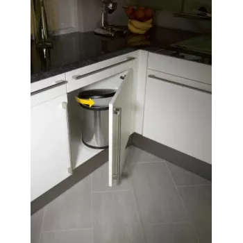 HAILO Compact-Box M 15L cestino con pedale in acciaio inox con coperchio soft-close