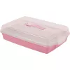 CURVER contenitore per torta rettangolare 45x29,5x11,1 cm rosa