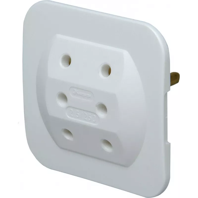 Kopp 174902005 spina euro Type-C, bianco, 2,5 A, 250 V, morsetti a vite, automontaggio