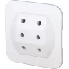 Kopp 174902005 spina euro Type-C, bianco, 2,5 A, 250 V, morsetti a vite, automontaggio