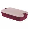 CURVER Lunch&Go contenitore rettangolare per alimenti con posate 1,4L viola