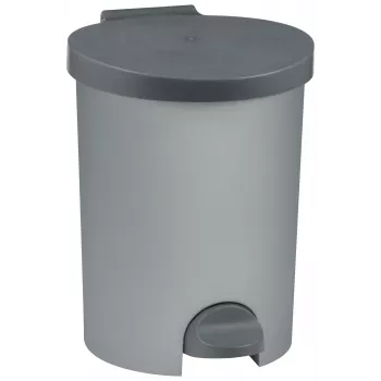 CURVER pattumiera con pedale 15L acciaio inox argento Soft-Close rettangolare