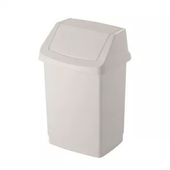 CURVER Click-it pattumiera con pedale 50L, bianca, 38,5x33,5x63,5 cm