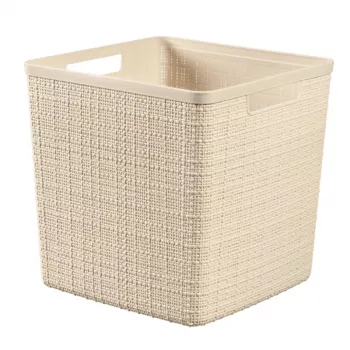 CURVER cesto Jute quadrato 17L 28x28x27 cm crema
