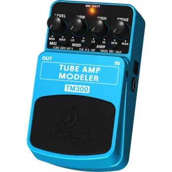 Behringer TM300 Tube Amp Modeler pedale effetto per chitarra elettrica, blu/nero