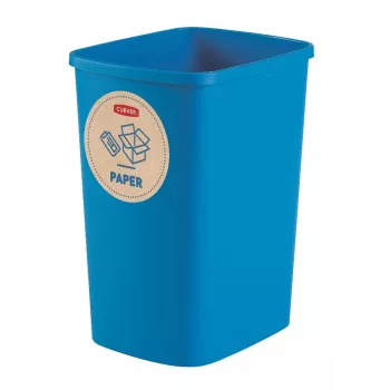 Curver Deco Flip Bin set cestini riciclo 3x10L blu verde giallo