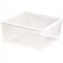 CURVER scatola con coperchio in tessuto 18,5L trasparente | 39,6x34,3x17,3cm
