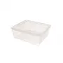 CURVER scatola in tessuto con coperchio, 10L, trasparente, 34,2 x 29,7 x 12,5 cm