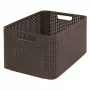 CURVER scatola Style L 43,6 x 32,6 x 23 cm scatola portaoggetti marrone scuro