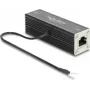 Delock protezione sovratensione di rete RJ45 Cat.6A, compatibile PoE++, 10 Gbps, schermato, nero