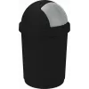 CURVER Bullet 50L nero/argento contenitore rifiuti