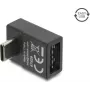 Delock USB 2.0 USB Type-C maschio a Easy USB Type-A femmina adattatore angolato, nero