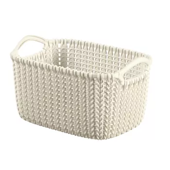 Curver Knit XS cesto portaoggetti rettangolare 3L bianco 25x18x14 cm