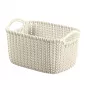 Curver Knit XS cesto portaoggetti rettangolare 3L bianco 25x18x14 cm
