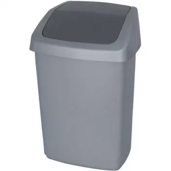 Curver cestino a basculante 15L grigio scuro/argento