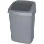 Curver cestino a basculante 15L grigio scuro/argento