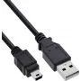 InLine cavo Mini USB 2.0, USB-A a Mini-B, nero, 3m