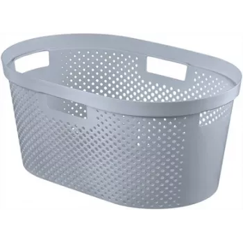 CURVER Infinity cesto portabiancheria in materiale riciclato 40L 59x39x27cm grigio
