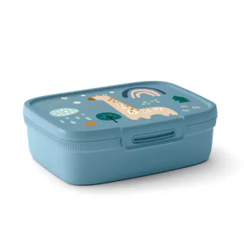 CURVER Snap Box contenitore rettangolare con divisorio 1,8L blu-grigio
