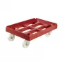 keeeper carrello trasporto per scatole e cesti Rolf 61x41x19 cm rosso