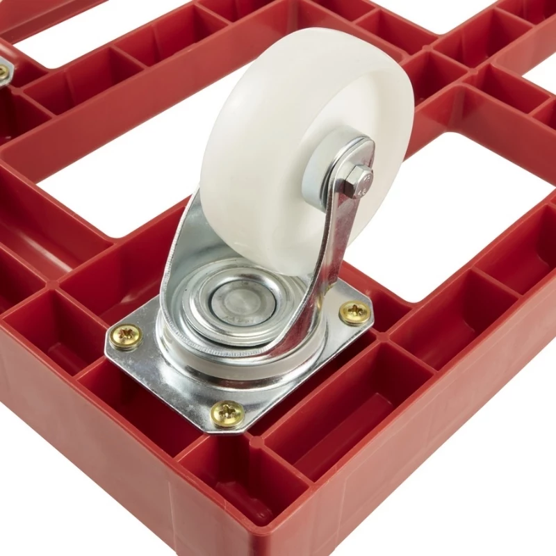 keeeper carrello trasporto per scatole e cesti Rolf 61x41x19 cm rosso