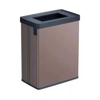 CURVER contenitore rifiuti rettangolare metallizzato Verto Recycle 54L rosa perla