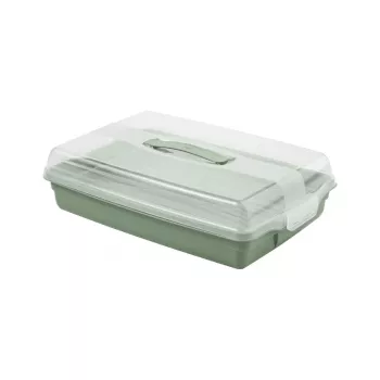 Curver scatola trasporto torta rettangolare 45x29,5x11,1 cm verde