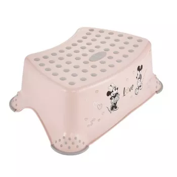keeeper sgabello Tomek Minnie Mouse, 40,5 x 28,5 x 14 cm, rosa, portata 120 kg, antiscivolo