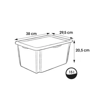 KEEEPER scatola contenitore con coperchio 15L Karolina Paw Patrol 38x29,5x20,5 cm azzurro