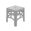 keeeper tavolo outdoor pieghevole M Timo, grigio, portata 80 kg, 46,5 x 44,5 x 55 cm