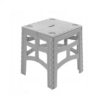 keeeper tavolo outdoor pieghevole M Timo, grigio, portata 80 kg, 46,5 x 44,5 x 55 cm