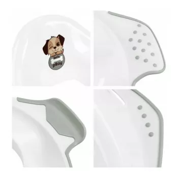 keeeper riduttore wc con funzione antiscivolo 'Ewa Dogs' bianco 30x40x15cm