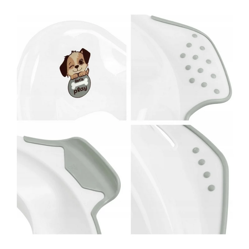 keeeper riduttore wc con funzione antiscivolo 'Ewa Dogs' bianco 30x40x15cm